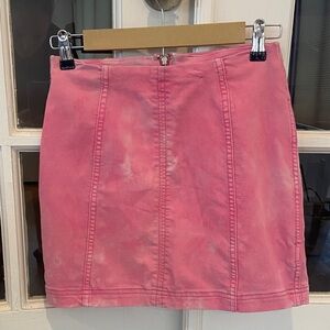 Free People Pink Mini Skirt